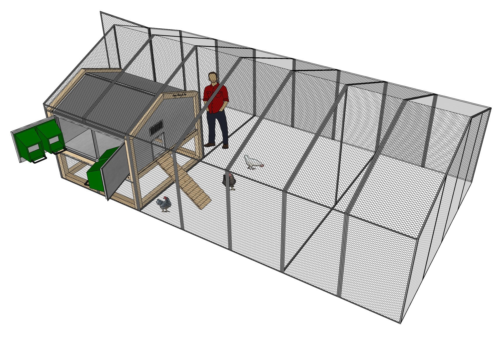 Voliéra pro kurník Optimus